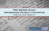 Empire State Information Fluency Continuum Refresh and Reflect Session (PDF)