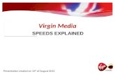 Virgin Media - Speeds Explained