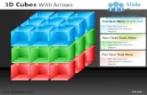 3d cubes building blocks stacked with arrows powerpoint ppt templates.