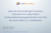 Coherence in billing (Oracle day Moscow 2009)