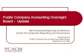 Public Company Accounting Oversight Board - Update
