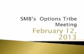 Smb's Options Tribe meeting 021213