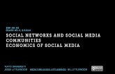 Social Networks and Communities -- Tufts University EXP-50-CS Spring 2014: Social Media -- Lecture 3