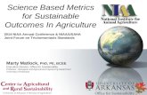 Dr. Marty D. Matlock - Science-Based Metrics for Sustainable Outcomes in Agriculture