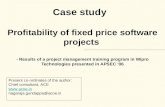 Making fixed price software projects profitable through management training