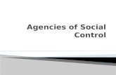 Agencies of social control(social work)