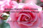 Allergy march from atopic dermatitis to lifelong allergy