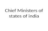Chief ministers of states of india