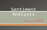 Sentiment analysis