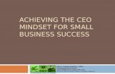 Achieving the ceo mindset for small business success