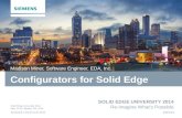 Configurators for Solid Edge Automation