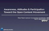Awareness, Attitudes and Participation with the Open Content Movement