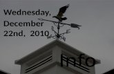 InfoFlow Wednesday, December 22, 2010