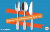 The 2015 Cappies: Best College Food