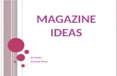 Magazine ideas presentation