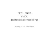 Behavioral modelling in VHDL