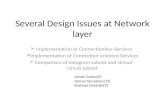 Final several design issues at network layer
