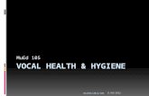 Vocal health &hygiene