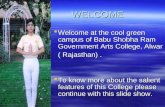 Babu Shobha Ram Govt. Arts College, Alwar, Rajasthan Slide Show