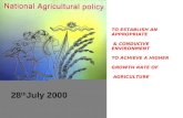National agricultural policy