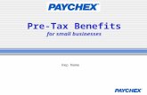Pre-Tax Benefits For Small Business
