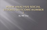 Poem analysis( Social Studies Outocme 1) by MK CHO