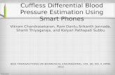 Cuffless differential blood pressure estimation using smart phones