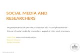 Social media and researchers: Josipa Crnic Deakin University