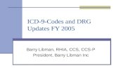 ICD-9-Codes and DRG Updates FY 2005