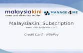 MalaysiaKini Subscription - NBePay (Credit Card Payment)
