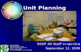 REEP In-service Sept 2009: Unit Planning, Part 1
