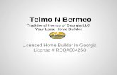 Telmo Berme / Traditional Homes of Georgia LLC