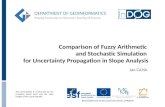 Caha, J: Comparison of Fuzzy Arithmetic and Stochastic Simulation for Uncertainty Propagation in Slope Analysis