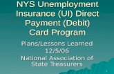 Nys Unemployment Insurance (Ui) Direct Payment (Debit) Card Program