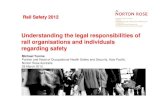 Understanding the legal responsibilities of rail organisations and individuals regarding safety