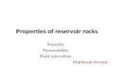 Properties of reservoir rocks