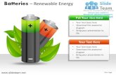 Renewable rechargeable batteries green renewable energy powerpoint presentation templates.