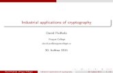 Industrial Applications of Cryptography