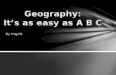 Geography it's as easy as a b c
