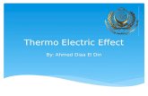 Thermo electric effect