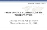 Preissuance submissions