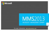 Configuring Service Manager for Performance and Scale - MMS2013 Presentation