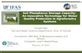 Session 6.5 soil phosphorus storage capacity