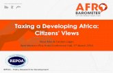 Taxing a Developing Africa: Citizens' Views