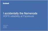 Hadoop Distributed File System Reliability and Durability at Facebook