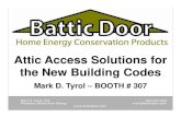 Battic Door Solutions for New IBC and IECC Building Codes