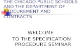 Specification Procedure Seminar