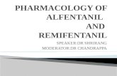 Pharmacology of alfentanil and remifentanil
