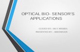 Optical sensors applications
