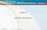 Unit 1 Whole Numbers